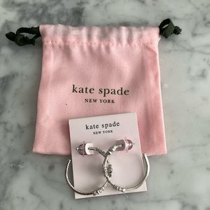 Kate Spade New York Gleaming Gardenia Hoops
